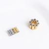 18K Gold-Plated Carved Magnetic Spacer Bead for DIY Jewelry