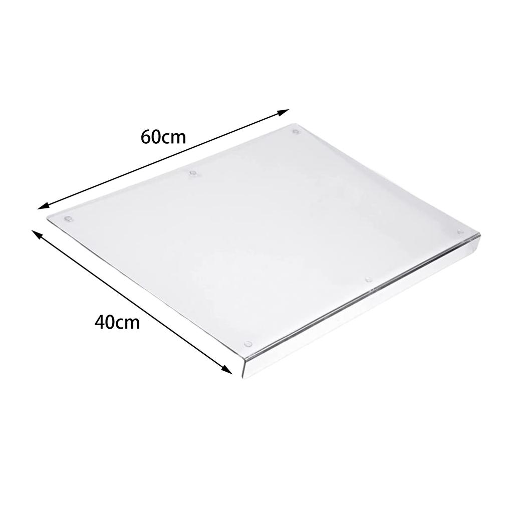 Acrylic Cutting Board Chopping Blocks 40 X 30 Cm Nonslip Mat Clear Chopping Board for Home Kitchen Counter Restaurant Vegetables