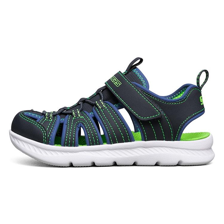 (GS) Skechers C-Flex Sandal Blue Yellow Kids 400041L-NVLM EU 32