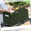 Camping Stove Windscreen 4 Plates Steel Camp Stove Windscreen Folding Outdoor Picnic Cooker Stove Wind Screen Windshield With Dr