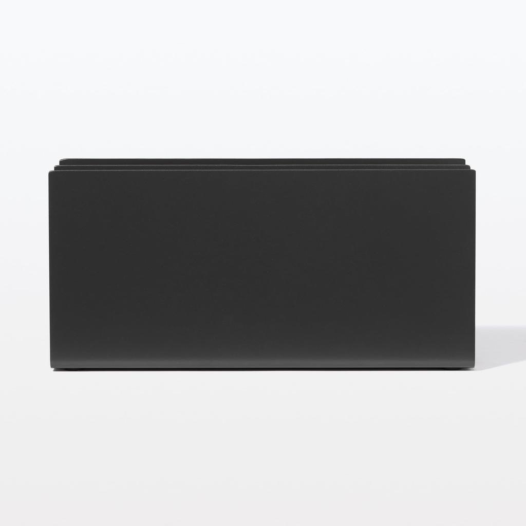 MUJI Steel Divider 2 Dark 86mm W X 230mm D X 110mm 83767150 Stand, Compartments, Gray, Approx. H,