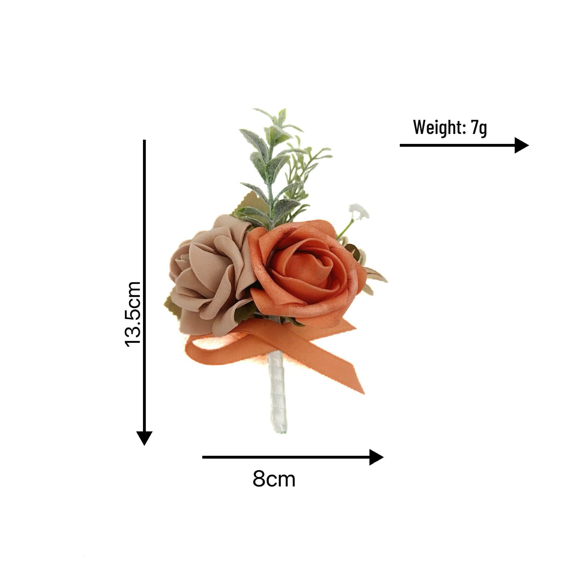 

European Wedding Supplies: Groom and Bride Shoulder Corsage, Welcome Flower, Bridesmaid Wrist Corsage
