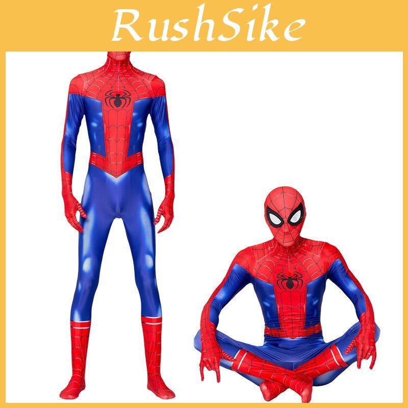Spider-man Peter Parker Cosplay Costume Bodysuit Jumpsuit For Adults And Kids