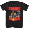 Rambo First Blood Part 2 Inspired Print T-Shirt Geometric Design Machine Washable Casual Loose Fit Perfect for All Seasons