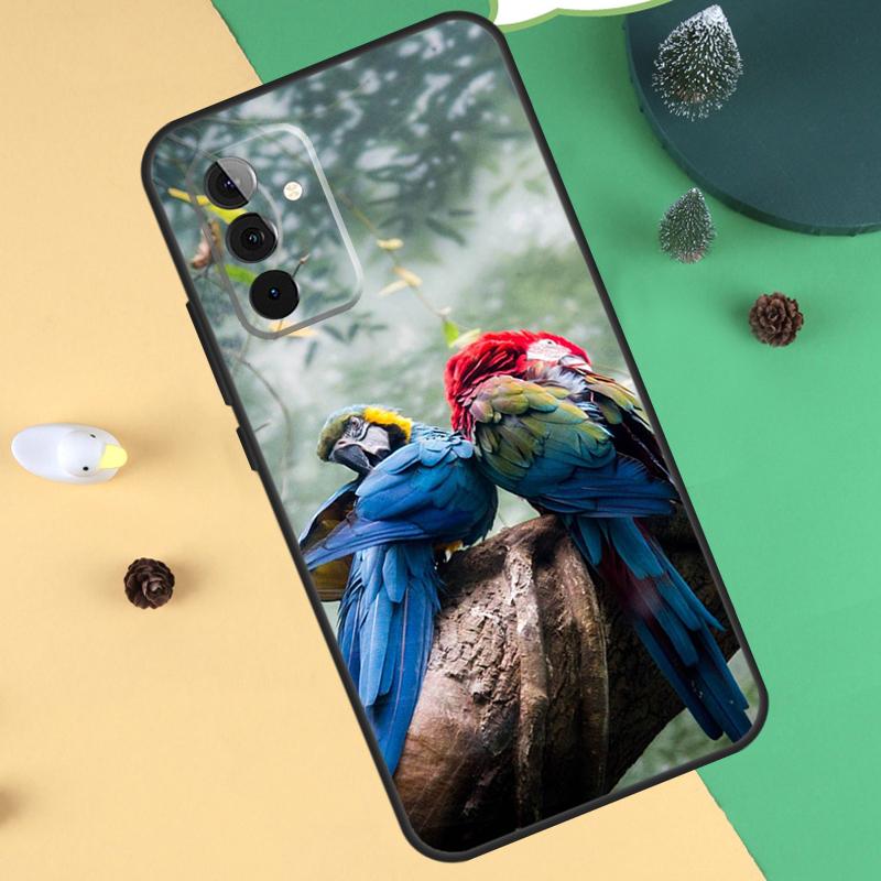 Animal Parrot Birds Case For Samsung Galaxy A33 A53 A13 A12 A32 A52 A14 A34 A54 A15 A25 A35 A55 A71 A51 Coque