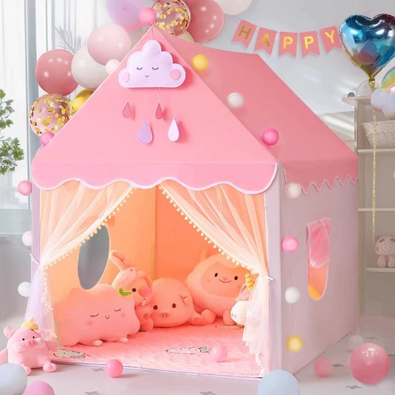 Tienda de campaña infantil plegable para juegos de interior casa de juegos para niños y niñas