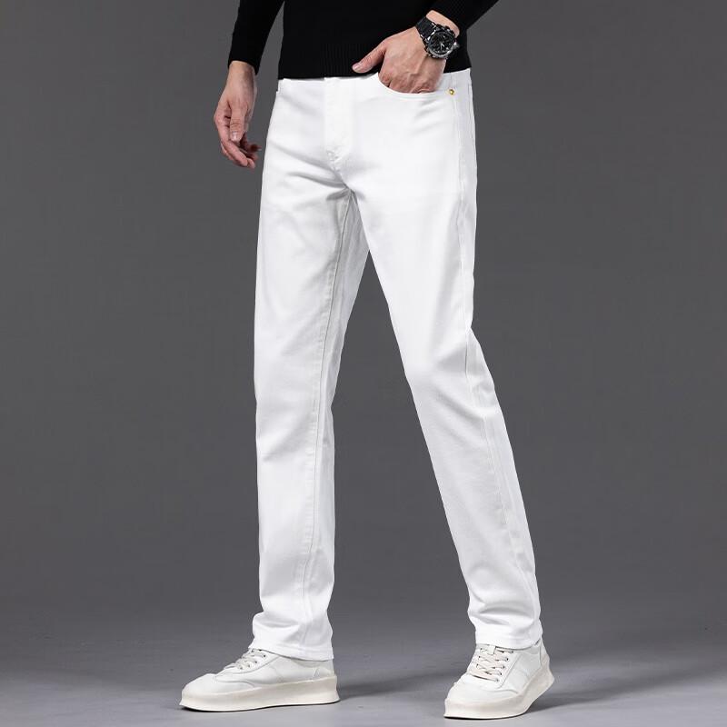 DK Men's Loose Straight Fit Denim Jeans