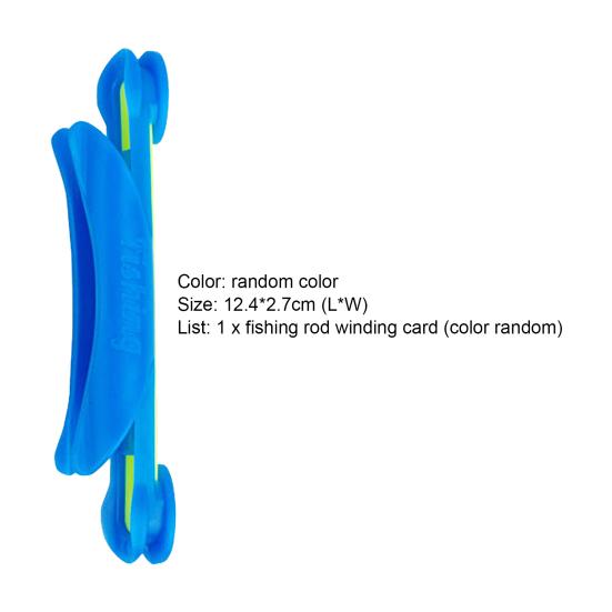 Fishing Coiling Card Quick Installation Can Be Reused Not Hurt Line Wire Board Hand Pole Plate Winding Wrapped Line Container Fishing Tackle