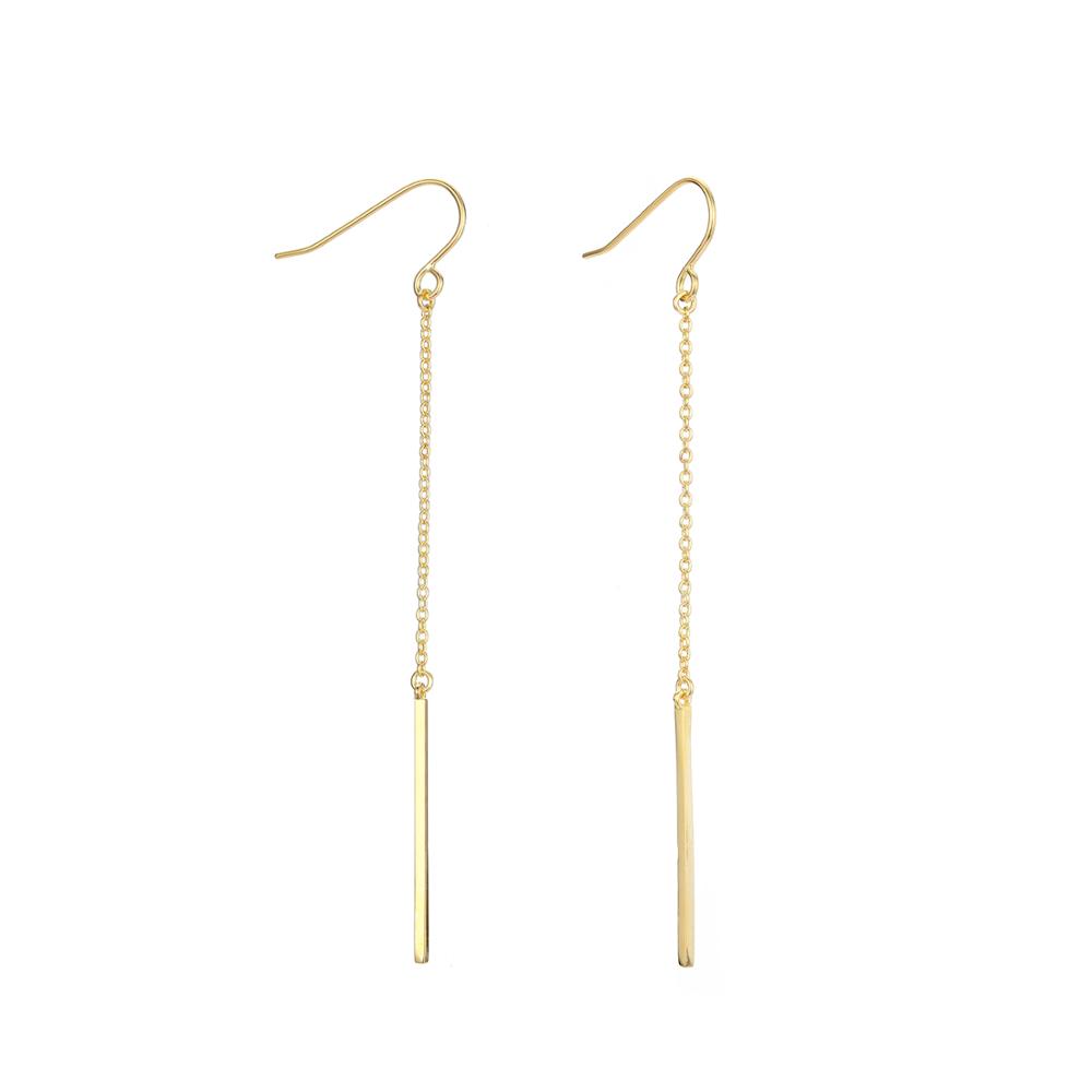 EMANCO Trendy Long Earrings for Women Korean Drop Dangle Earrings Minimalist Fish Hoop Earrings Fashion Jewelry