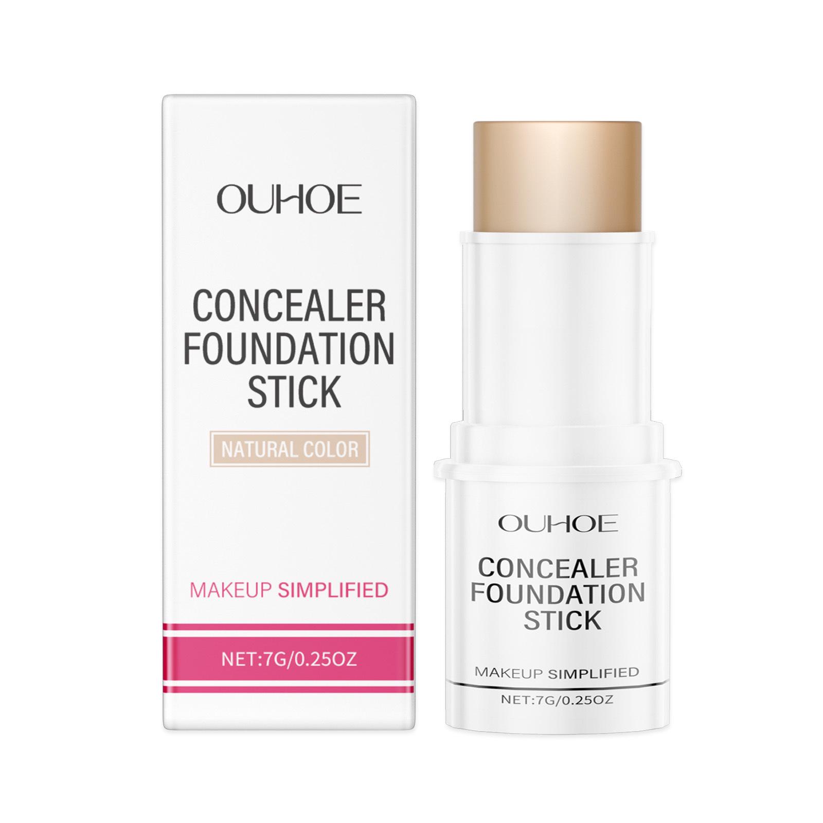 OUHOE Concealer Foundation Stick: Long-Lasting, Lightweight, Natural Bare-Skin Finish.