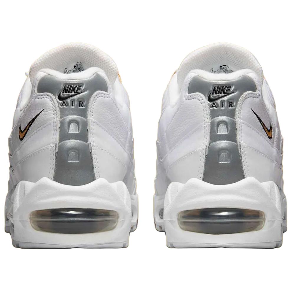 Nike Air Max 95 OG White Metallic Gold Men Sneakers Black Pearl-Grey Metallic-Silver IB1667-101