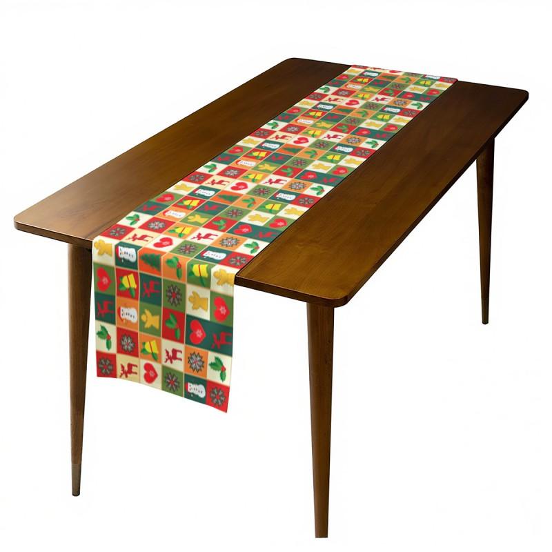 Christmas Table Runner Festive Decor Dining Home Party Decorations