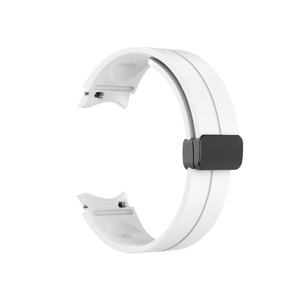 No Gap Silicone Strap For Samsung Galaxy Watch 6 5 4 40mm 44mm 5 Pro 45mm Magnetic Bracelet Band For Watch 6 4 Classic Watchband