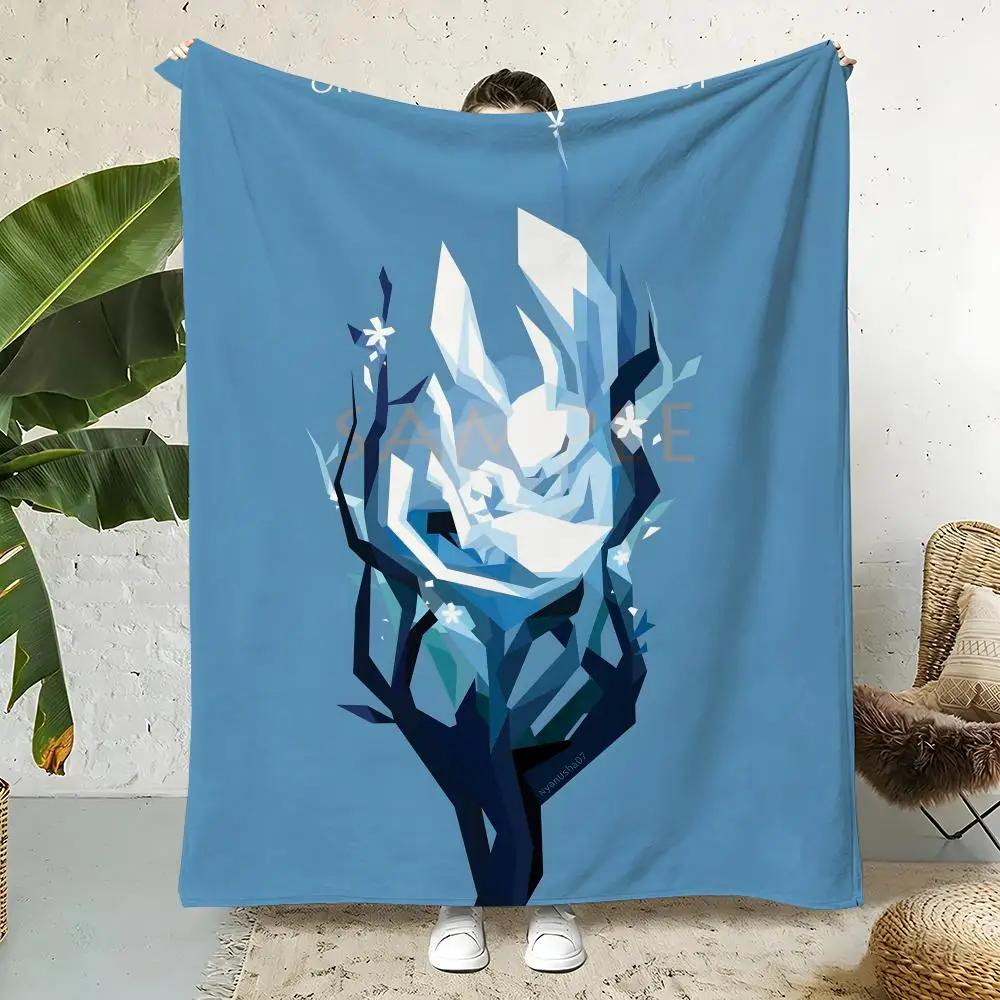 Game O-Ori and the Blind Forest Throw Flannel Throw Blanket,Bed Home Office Nap Blanket Travel,Camping,Picnic Blanket Soft 75X95CM