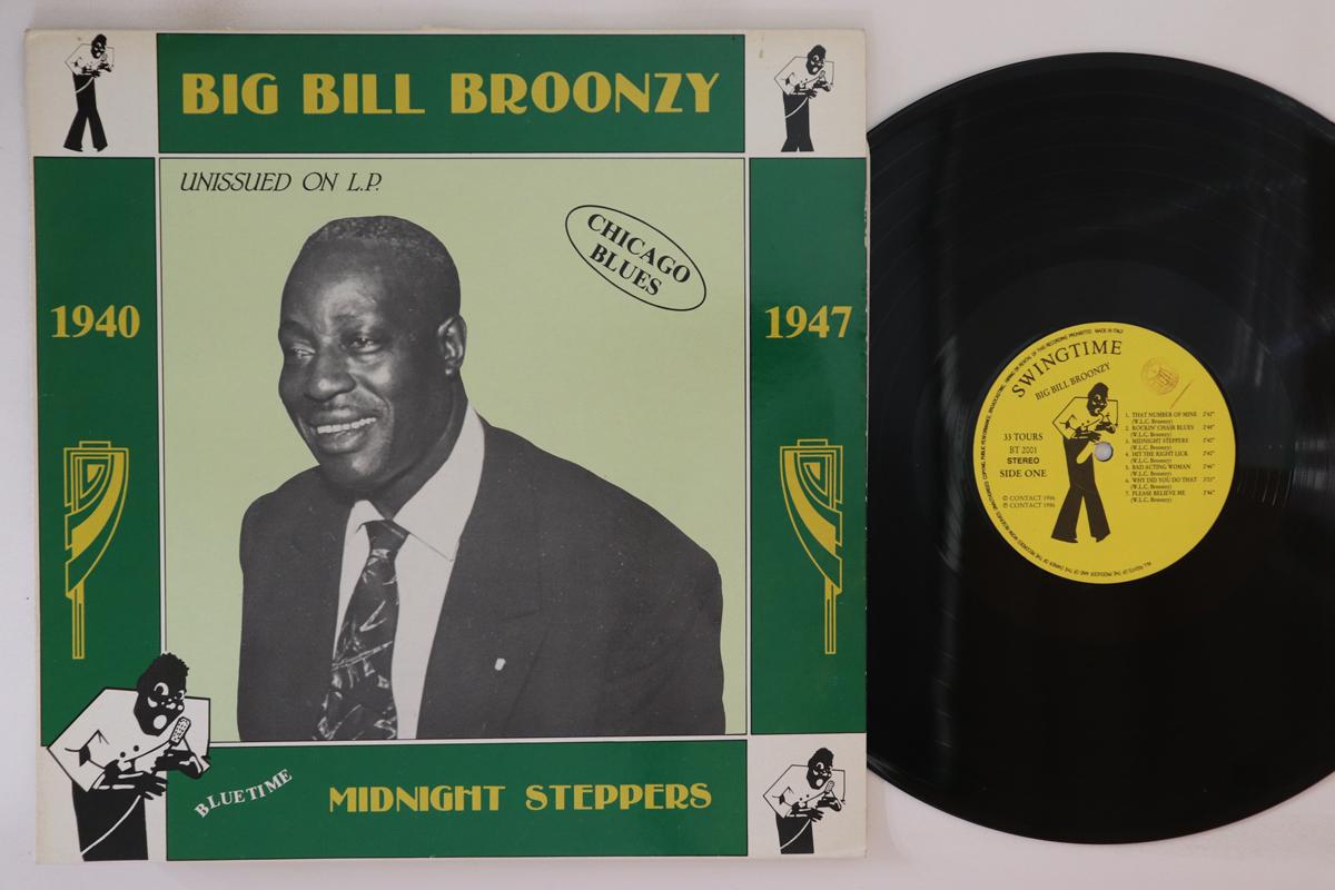 

LP Record BIG BILL BROONZY Midnight Steppers BT2001 SWINGTIME 1986 Italy Blues Used
