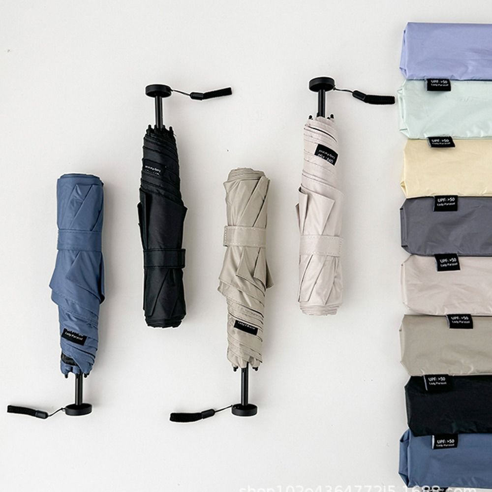 Compact Folding Ultra-Light Umbrella UV Protection Portable Parasol Sunshade Umbrella Travel Use