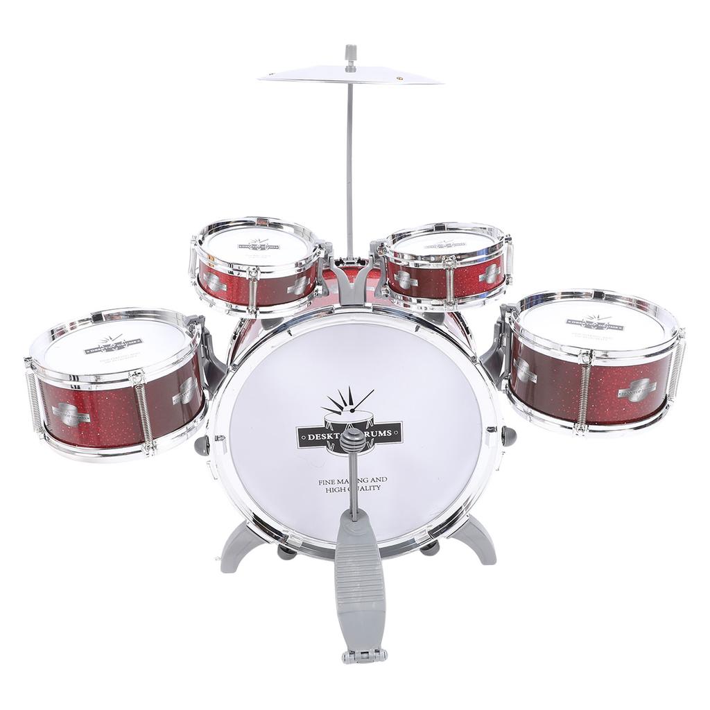 Kid Drum Set for Toddlers Jazz Drum Set for Kids 5 Drums Percussion Musical Instruments Toy