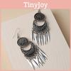 Geometric Metal Earrings With Silver Tone For Casual And Formal Party Wear