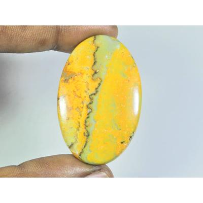 54Cts. Natural Bumble Bee Jasper Oval Cabochon Loose Gemstone 27X43X05 MM D-106