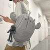 Zaino a Forma di Squalo per Uomo Donna Nylon Fantasia Animale Creativa con Design Traspirante per Uso Quotidiano