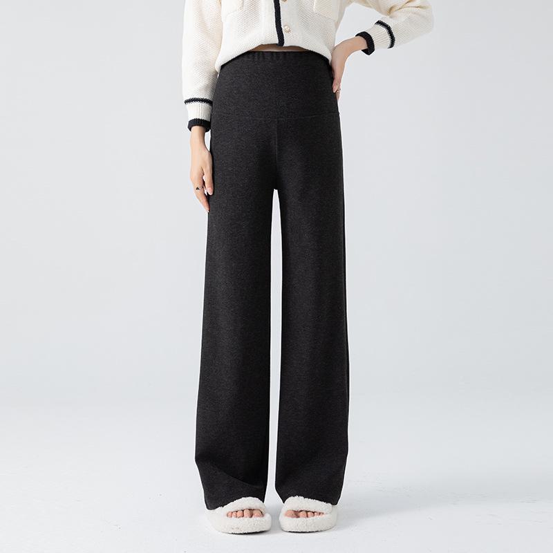 

2025 Petite Maternity Pants: Comfortable, Non-Tight Fit, Plus Size, Straight Leg for Spring & Autumn Outerwear L чорний