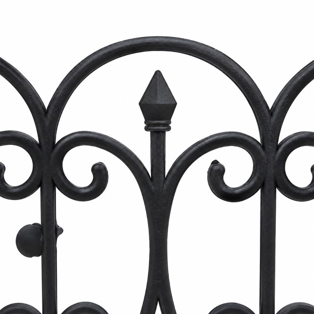 5pcs Waterproof Decorative Garden Fence 23in ×13in Plastic Landscape Barrier Patio Yard