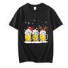 Funny Black Cat Design T-Shirts Men All-math Breathable Short Sleeve  Is This Jolly Enough Christmas Fashion Street Female Tops