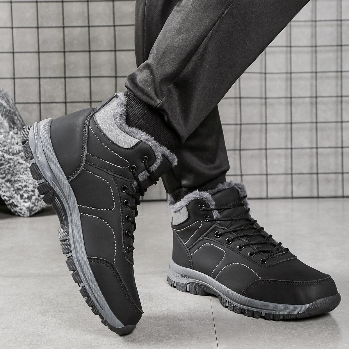 

YRZL Мужские зимние водонепроницаемые термоботинки для горного туризма с защитой от скольжения и экстремальным сцеплением 43 бежевый