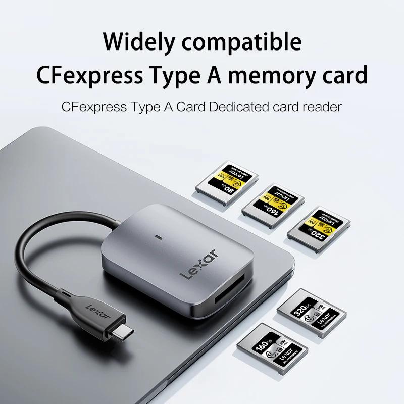 Original Lexar CFexpress Type A Card Reader USB 3.2 Gen 2 Type C/A Memory Card CFe A Card Reader CF Card Reader,USB-C Cable/USB-C To USB-A Adapter