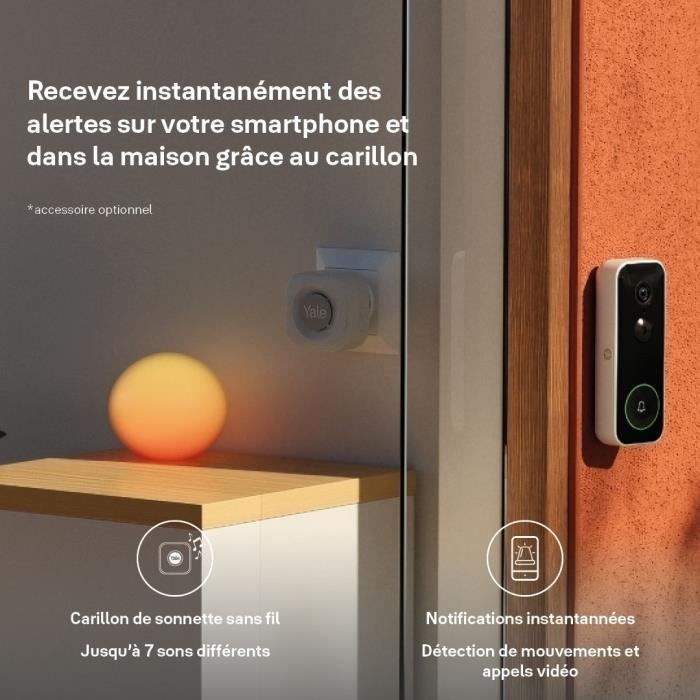 Klingel für smarte Video-Türklingel - YALE - 7 verschiedene Töne