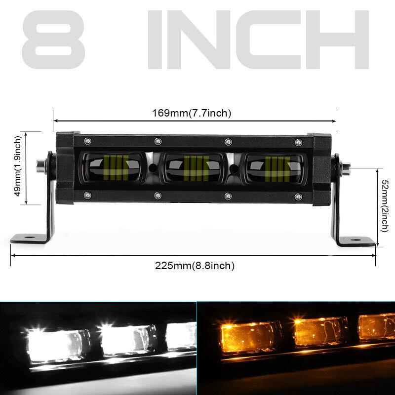 6D Single Row 30W Strip Light Off-road Roof Modification Light Strip
