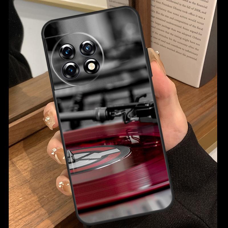 Vinyl DJ Record Art Case For OnePlus Nord 5 CE 2 3 4 Lite N20 N30 OnePlus 15 R 13R 12R 10T 13T 10 11 12 13 Cover
