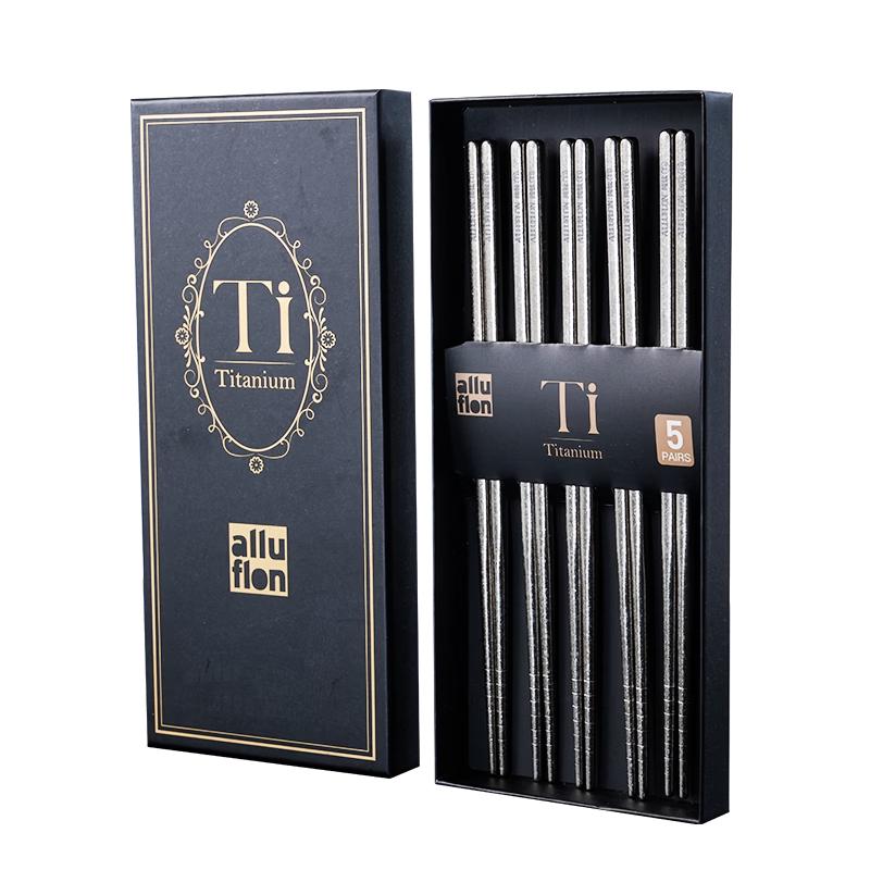 

Alluflon Como Premium Pure Titanium Chopsticks Gift Set