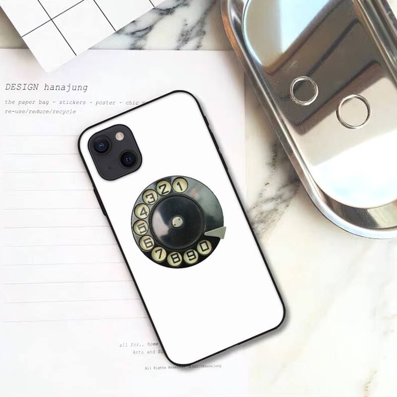Custodia Telefono Rotante Stile Retrò Per iPhone 11 12 Mini 13 14 15 Pro XS Max X Plus SE XR Guscio