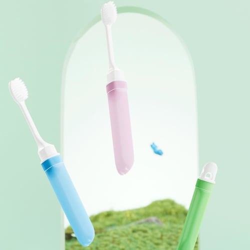 Folding Toothbrush, Folding Travel Toothbrush | Soft Toothbrush | Folding Toothbrush, Soft Toothbrush, Portable Toothbrush for Hiking, Camping, and Tr