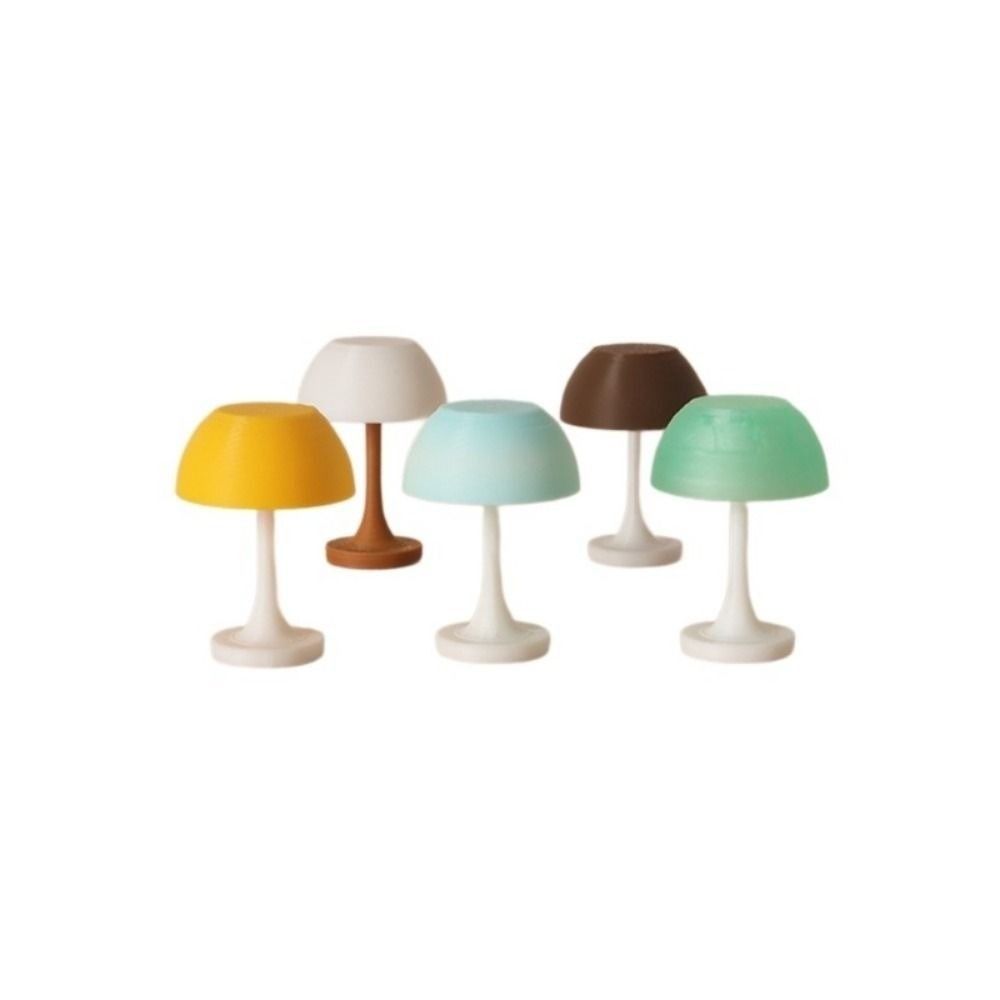 1:12 Dollhouse Miniature Desk Lamp Simulated Pattern Bedroom Lamp Dollhouse Furniture Decoration