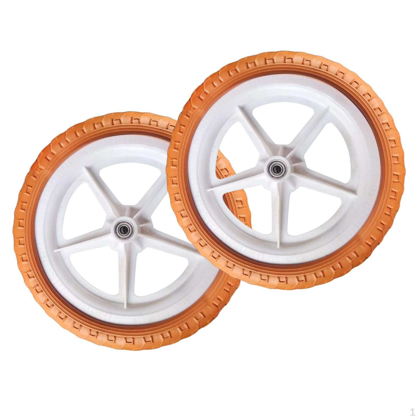 

2 Запасных колеса для беговела, Детские шины для поддержки при езде на велосипеде без ободов, Легкий ремонт Red Bronze