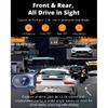 4K WIFI Dash Cam GPS 2160P Car DVR Front And 2.5K Rear Dual Lens Auto Car Camera With WDR Night Vision Black Box 24H Parking