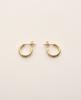 Benoit Er01Gl Benoit Square Mini Earrings [Gold]