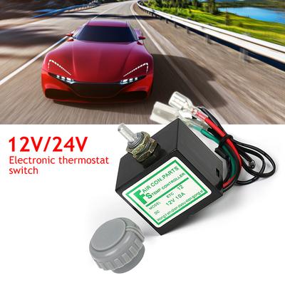 1 ADET 12V/24V Araç Klima Elektronik Termostat Anahtarı Sıcaklık Kontrolü Otomatik Aksesuar Klima Elektronik Termostat