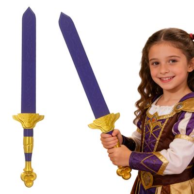 26 Zoll Anime Lila Cosplay Waffe 3D Gedrucktes Fantasy-Accessoire für Halloween-Kostüm Sammlerstücke Geschenke für Fans