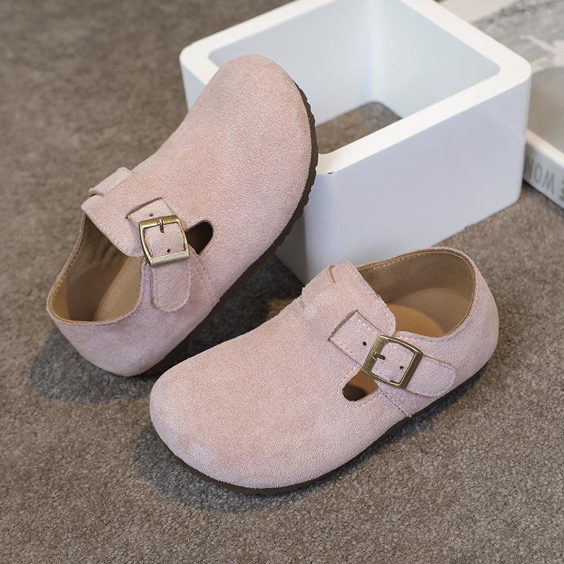 Children Flat Shoes Suede for Spring Kids Non-slip Soft Sole Brand New Boys Girls Leather Shoes Retro Trendy