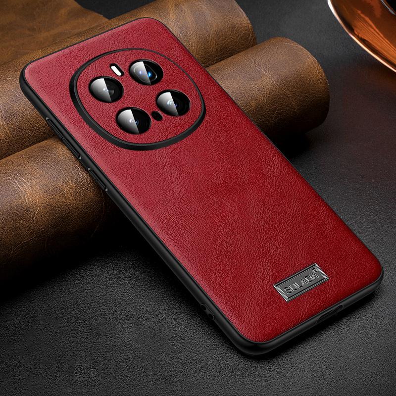 

SULADA For Honor Magic7 Pro 5G Case PU Leather+TPU+PC Back Phone Cover Red