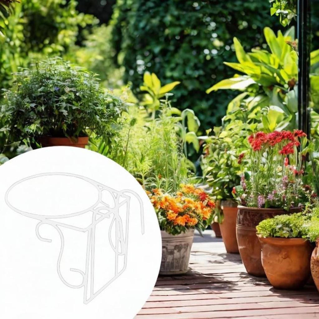 Donica na balustradę, wisząca kosz, doniczka, sztuka żelaza, wielofunkcyjna, stojak ekspozycyjny na doniczki