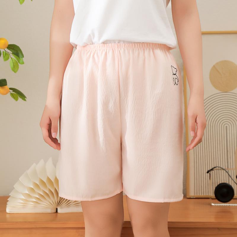 Home pants cartoon beach pants pajama pants cloud cotton shorts loose and thin casual summer can be worn outside the new high waist