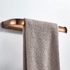 Tuqiu Towel Hanger Wall Mounted Rose Gold Towel Rack Bathroom Brass Gold Towel Bar Rail White Towel Holder