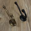 10Pcs Coat Hooks Antique Hanger Up & Down Double-hook European Hat Hanger Heavy Duty Robe Holder Towel Hooks with Screws