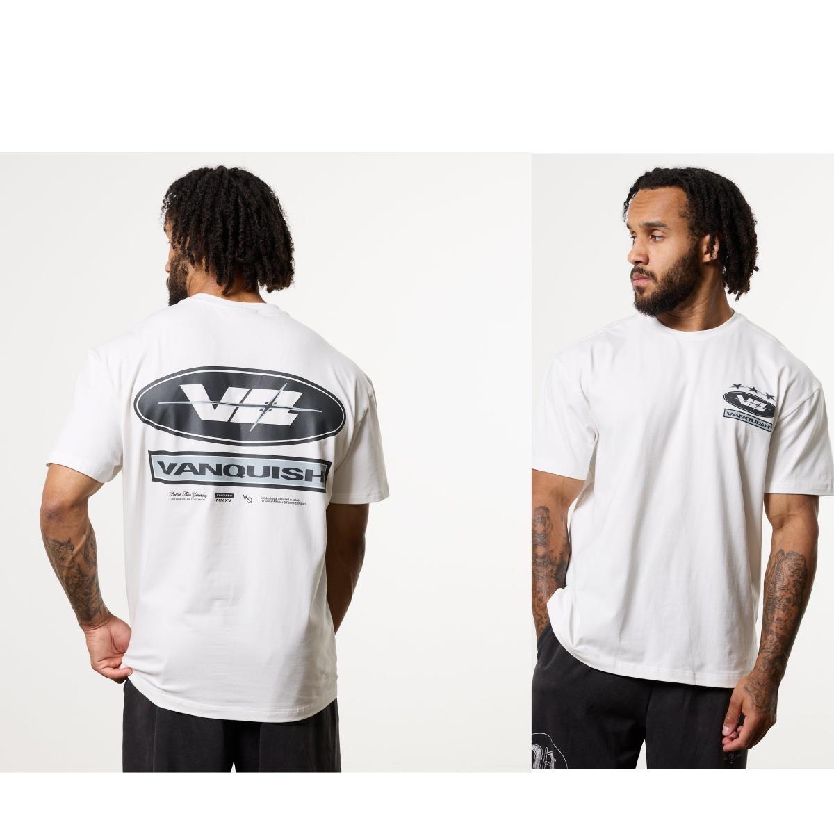 

POWERLINE WHITE Training Sports Fashion Street Trend Casual TShirt Mens and Womens Luxury Brand Top S