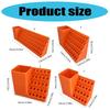 Pegboard Screwdriver Bit Organizer Toolbox with 20 25 50 10 Slots Plastic Storage Case for DIY Professional