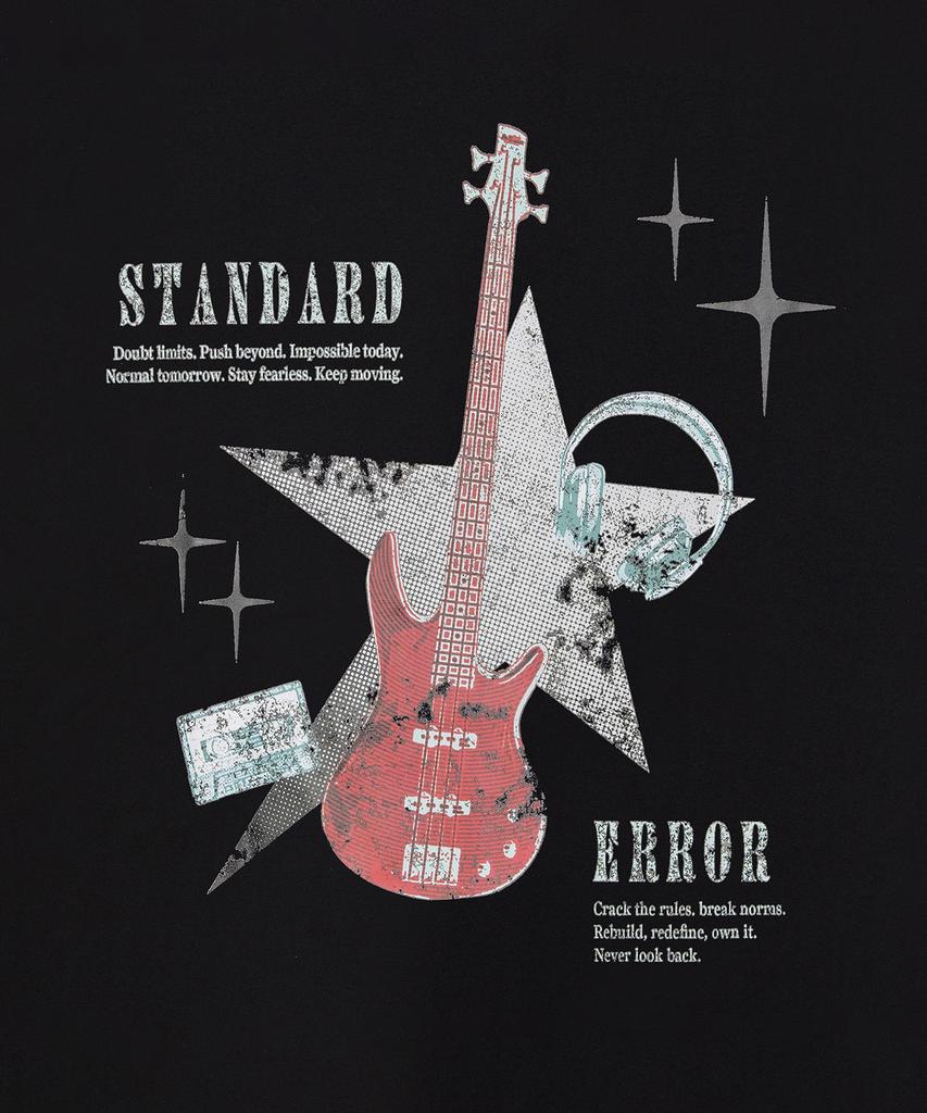 STANDARDERROR 87-Stan255 Universe Strum Vintage Solid Short Sleeve T-Shirt (2 Colors)